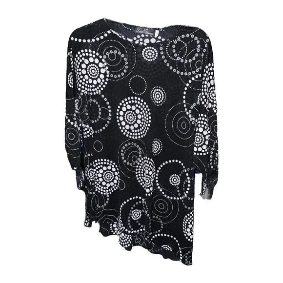 Travel Elegance Women’s Sheer 1/2 Sleeve Blouse | Small - Picture 2 of 6